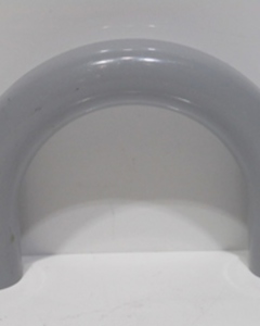 Elbow 180deg aluminium 1 1/2" for ribbed tube